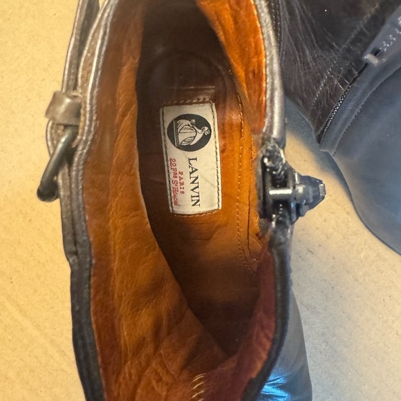 Lanvin Buckle Wedge Boot - Picture 4 of 4